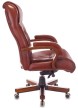 Кресло для руководителя Бюрократ T-9926WALNUT светло-коричневая кожа - 2
