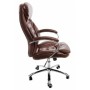 Кресло для руководителя Woodville Rich коричневое - 4