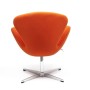 Дизайнерское кресло SWAN CHAIR оранжевый, кашемир - 3