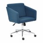 Кресло для персонала TetChair Milan синяя ткань