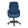 Кресло для руководителя TetChair Oreon синий флок - 1