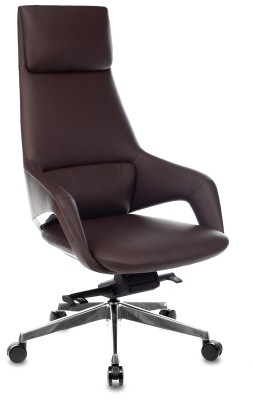 Кресло для руководителя Бюрократ DAO-2 коричневая кожа