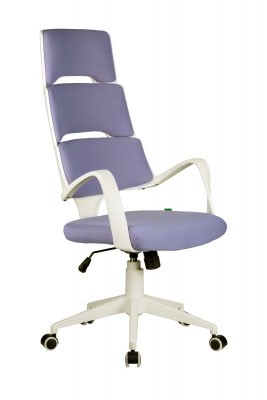Кресло для руководителя Riva Chair RCH SAKURA+Белый пластик/Лиловая ткань