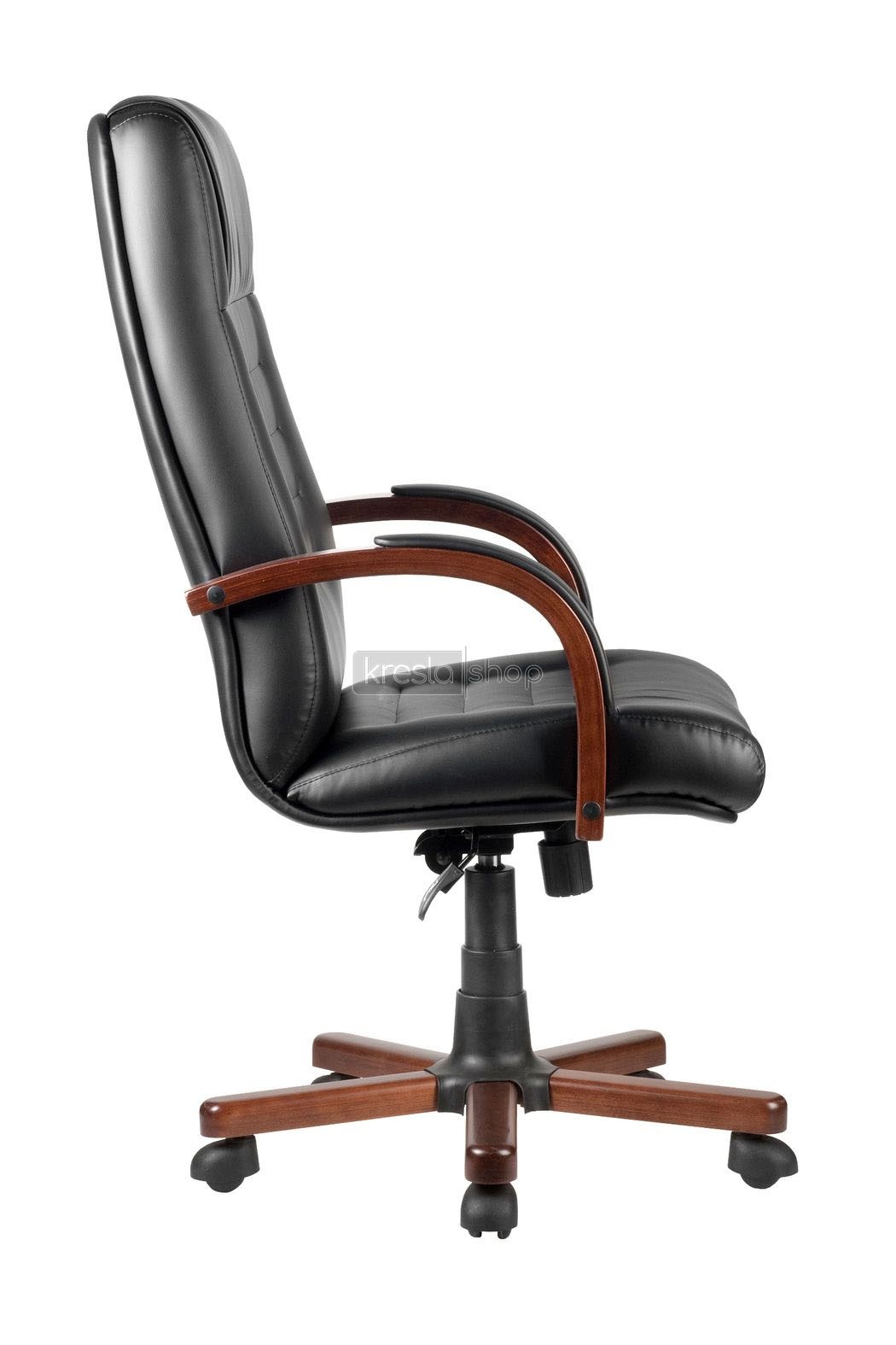 Кресло для руководителя Riva Chair RCH М 155 A+Чёрная экокожа