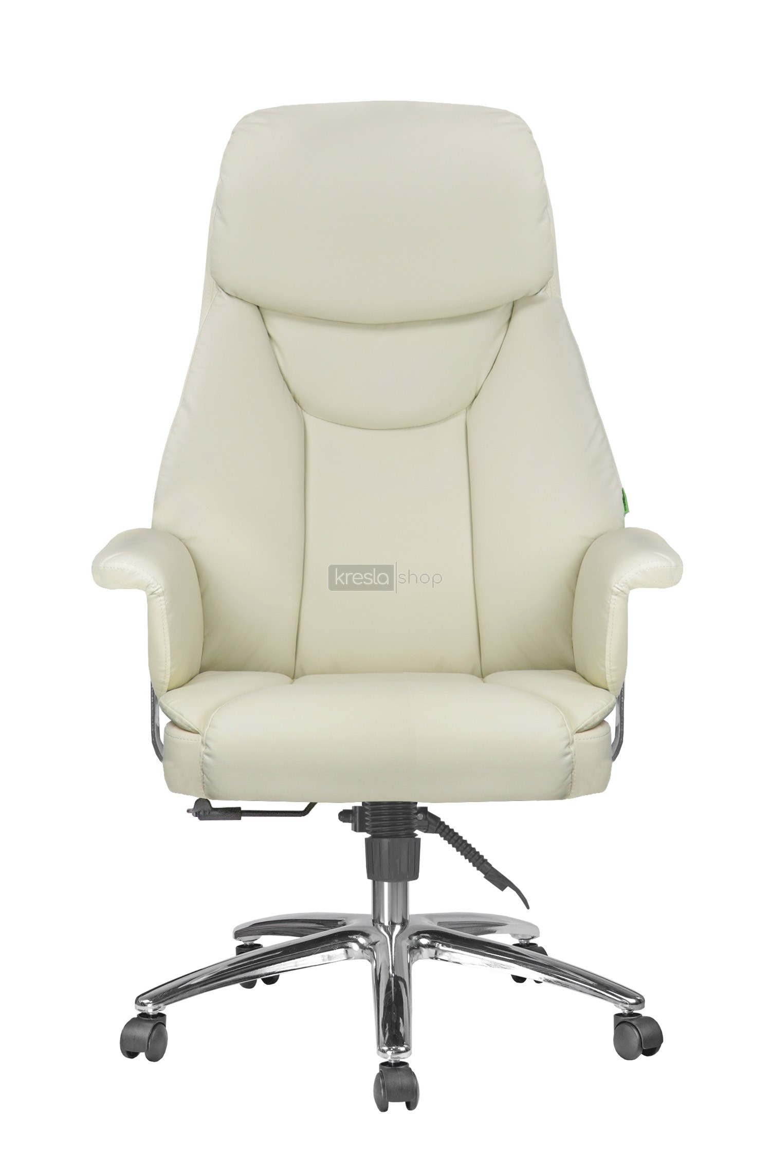 Кресло для руководителя Riva Chair RCH 9501+экокожа кремовый