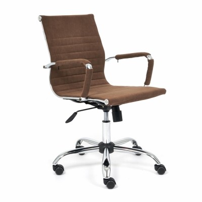Кресло для персонала TetChair URBAN-LOW коричневый флок